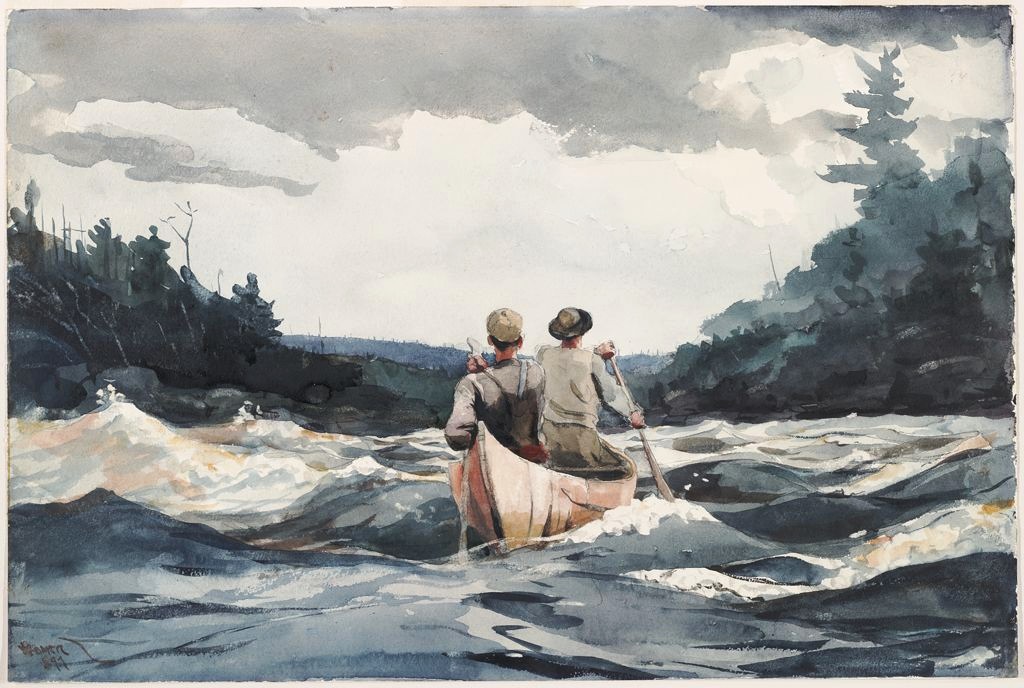 winslow_homer_-_canoe_in_rapids_1897