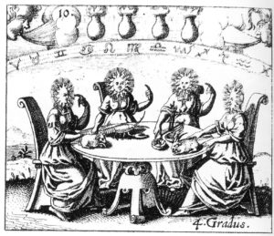alchemical suns at table