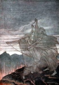 ghostly woman spirit arthur rackham